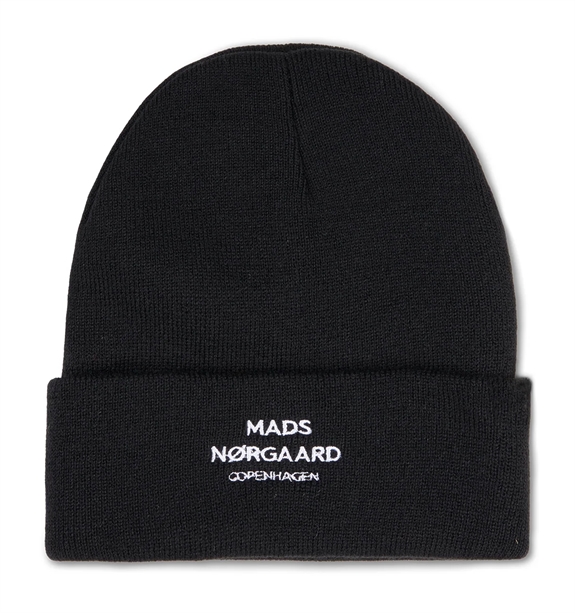 Mads Nørgaard Isak Logo Ambas Beanie - Black